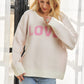 Pink Love Sweater