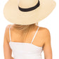 Wide Brim Floppy Sun Hat with Black Band