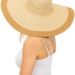 Sunset Shores Mixed Natural Wide Floppy Sun Hat