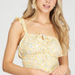Yellow Floral Printed Top