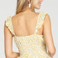 Yellow Floral Printed Top