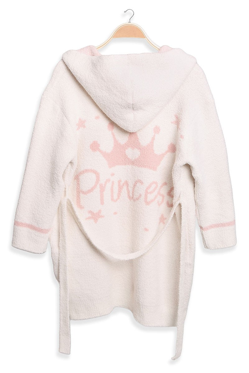 Kids Fluffy Hooded Robe