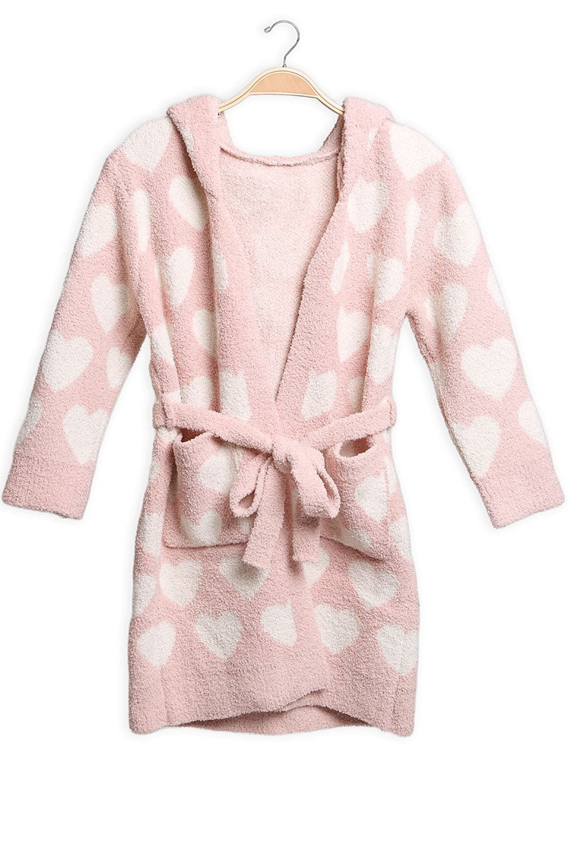 Kids Fluffy Hooded Robe