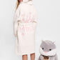 Kids Fluffy Hooded Robe