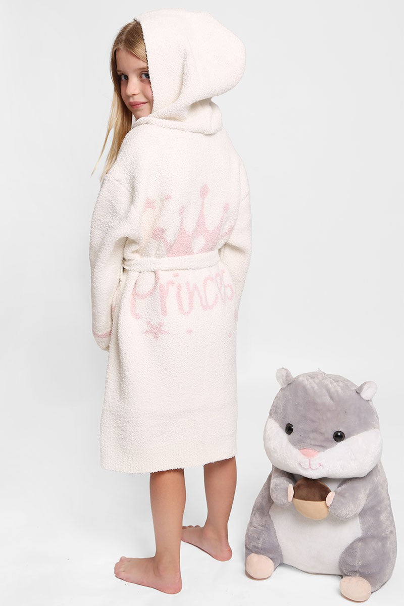 Kids Fluffy Hooded Robe