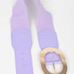 Lavender Oval Buckle Fashion Elastic Belt – Adjustable Fit, Sleek Design with Polyurethane & Metal Composition (Copy)