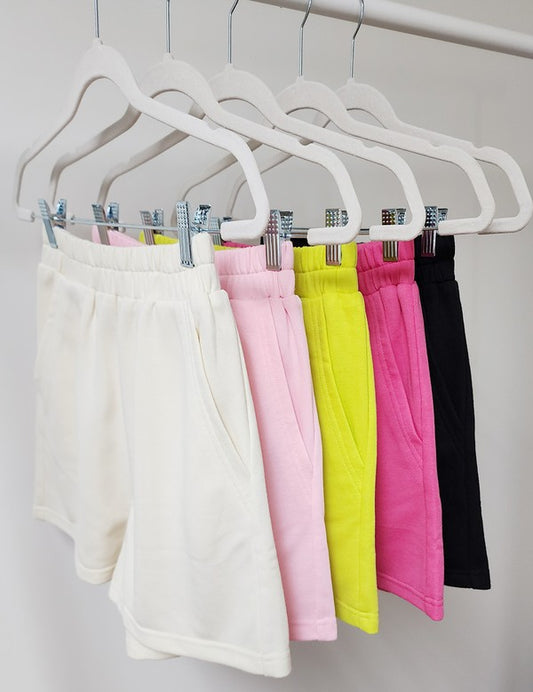 Comfortable Ivory Sweatshorts Soft Cotton-Blend, Relaxed Fit, Perfect for Casual Days