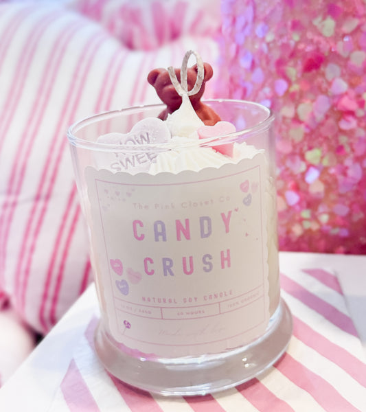 Teddy Gram Valentines Day Candle