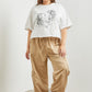 Tiger Graphic Cropped T-Shirt
