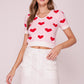 Blush Valentines Day Heart Sweetheart sweater knit top