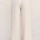 Plus Size Striped Linen Smock Waist Pants with Pockets