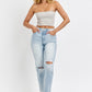 High Rise Straight Jeans