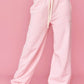 Pink Wide Jogger Pants