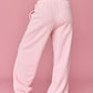 Pink Wide Jogger Pants