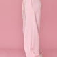 Pink Wide Jogger Pants