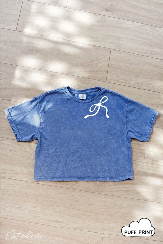 💙 Powder Puff Dream Graphic Crop Top