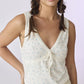 Bluebelle Bloom Floral Knit V-Neck Top