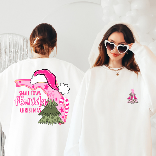 Small Town Florida Christmas Graphic Christmas Sweatshirt 