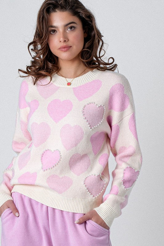 Queen of Hearts Crewneck Sweater