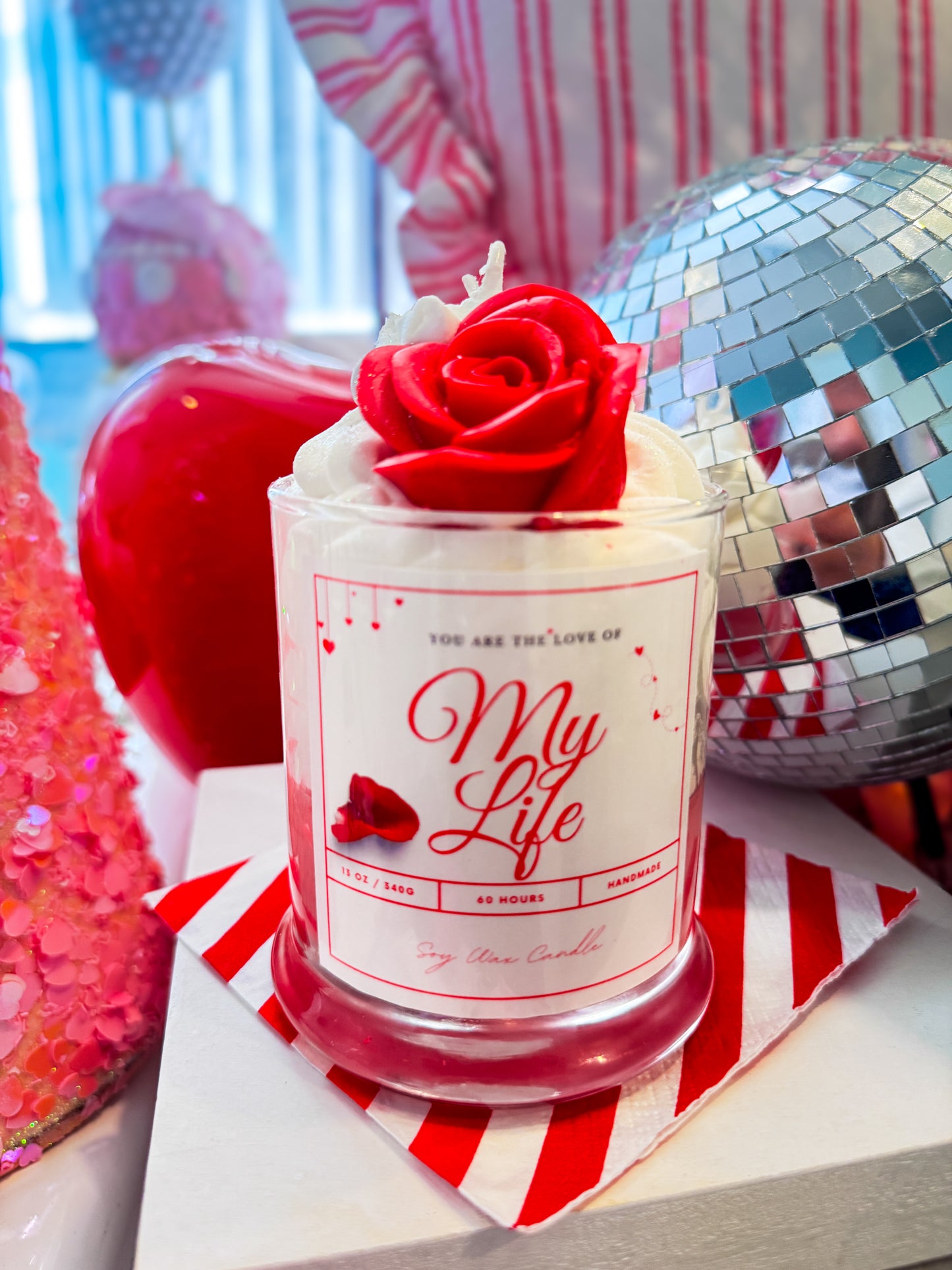 You Are The Love Of My Life Valentines Day Candles