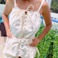 Gathered Ribbon Romper – Tied with a Touch of Summer