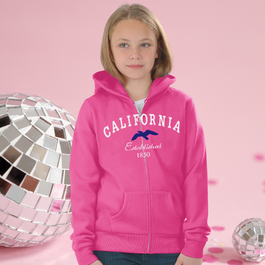 Kids Fleece California Zip Up Jacket