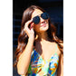 Black/Black Unisex Aviator Sunglasses