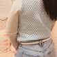Sleeveless Chevron Knit Vest – Light Layers, Luxe Texture