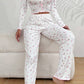 Floral Print Buttoned Pajama Set