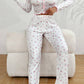 Floral Print Buttoned Pajama Set