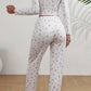 Floral Print Buttoned Pajama Set