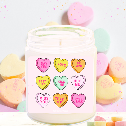 Candy Gram 9oz Valentines Day Candle