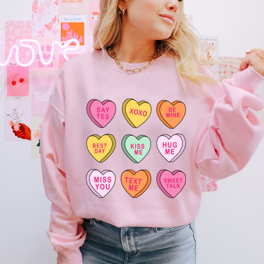 Candy Gram Valentines Day Sweatshirt