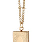 Secret Diary Gold Book Locket Necklace