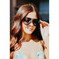 Black/Black Unisex Aviator Sunglasses