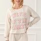 Apricot Letter Print Long Sleeve Top and Shorts Lounge Outfit