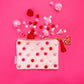 Pouch - Red + Pink Pom-Pom - Medium