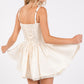 Satin Jacquard Corset A-Line Lace Up Dress – Elegant, Feminine, and Playful